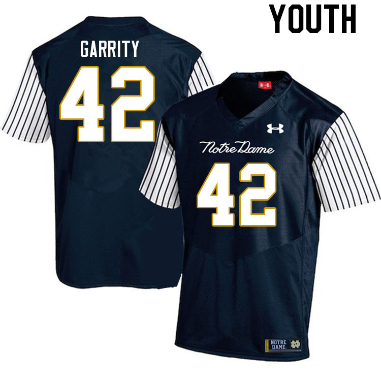 Youth #42 Henry Garrity Notre Dame Fighting Irish College Football Jerseys Stitched Sale-Alternate